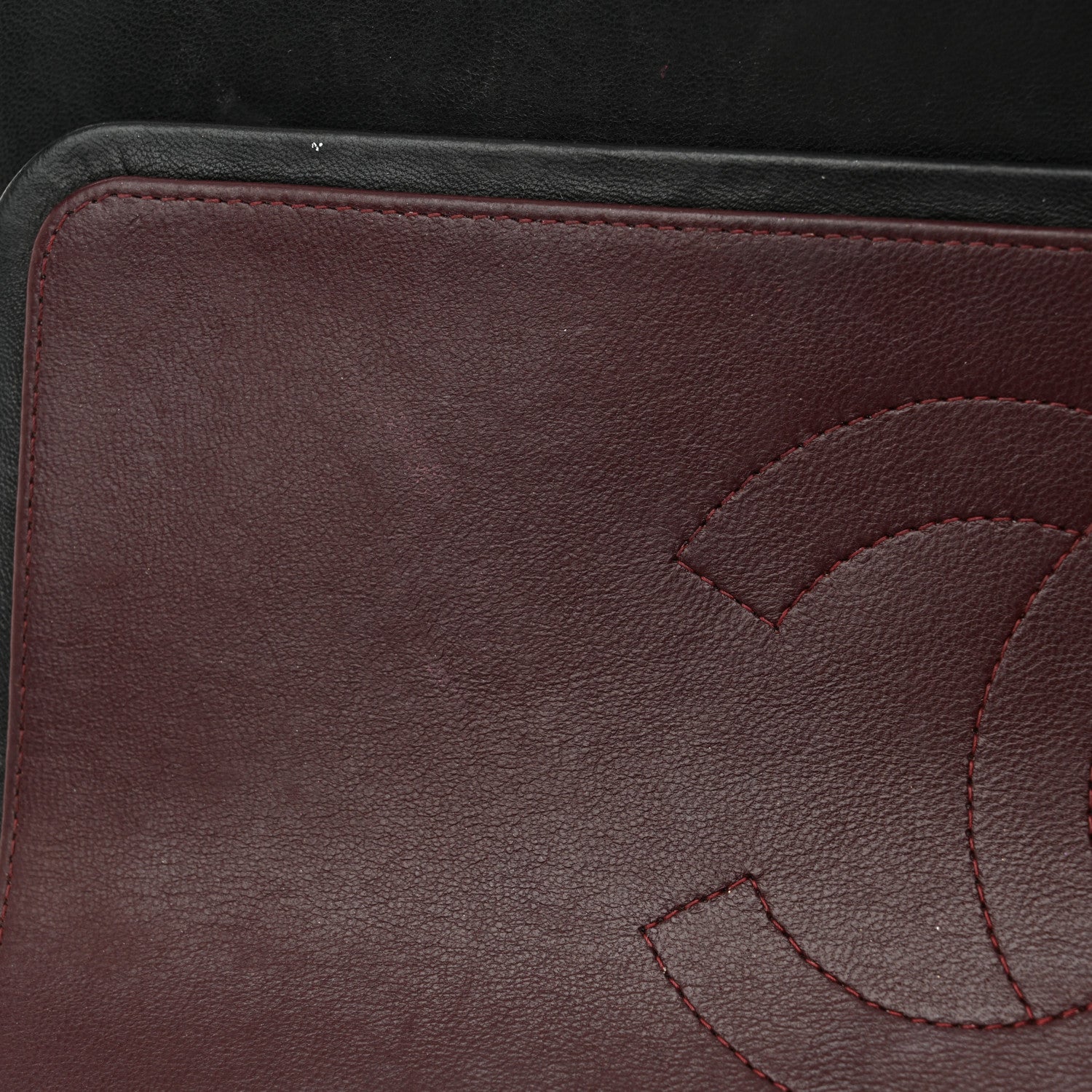 Chanel Lambskin Quilted Jumbo Double Flap Black 11 of 17