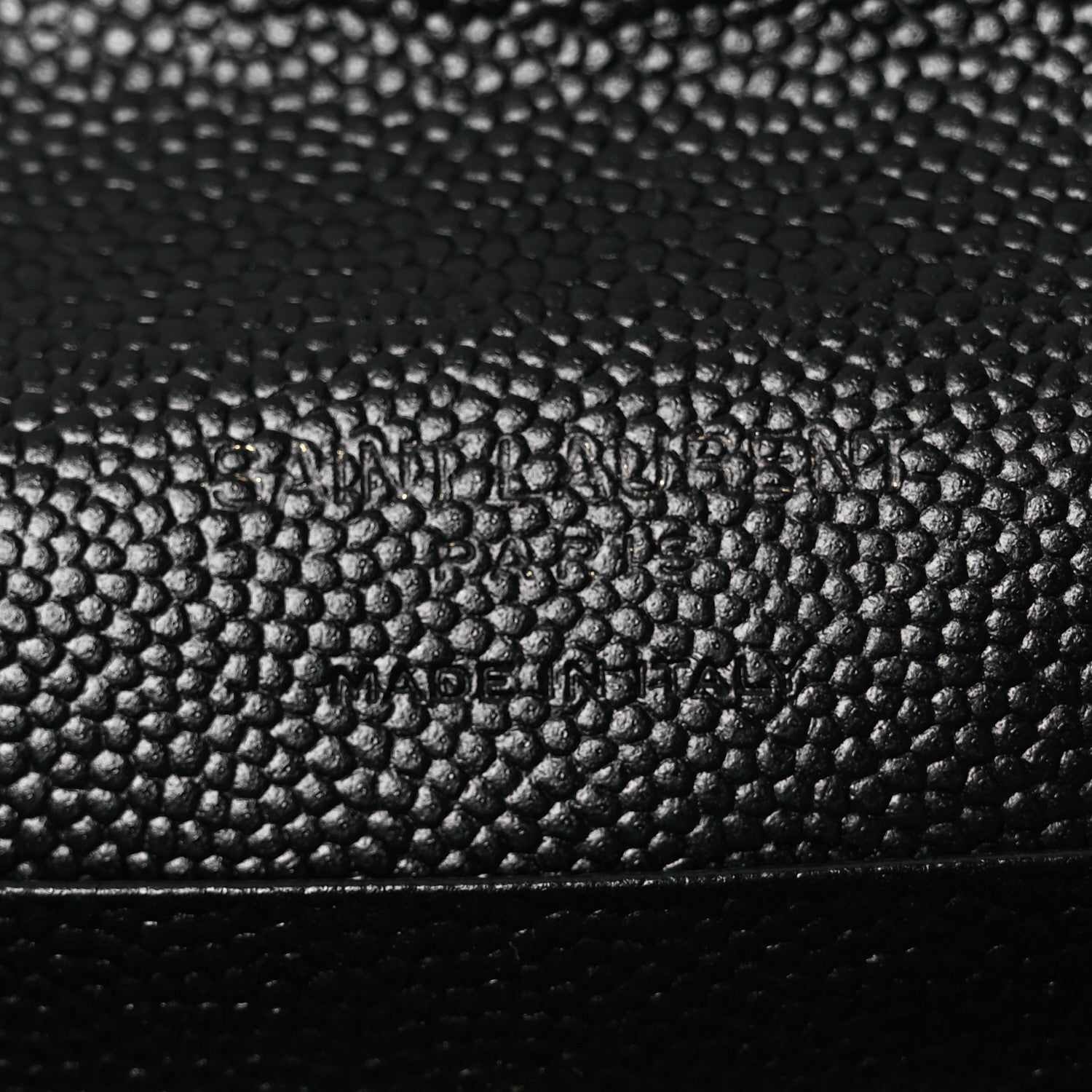 Saint Laurent Grain De Poudre Matelasse Chevron Small Monogram Envelope Wallet Black 6 of 8