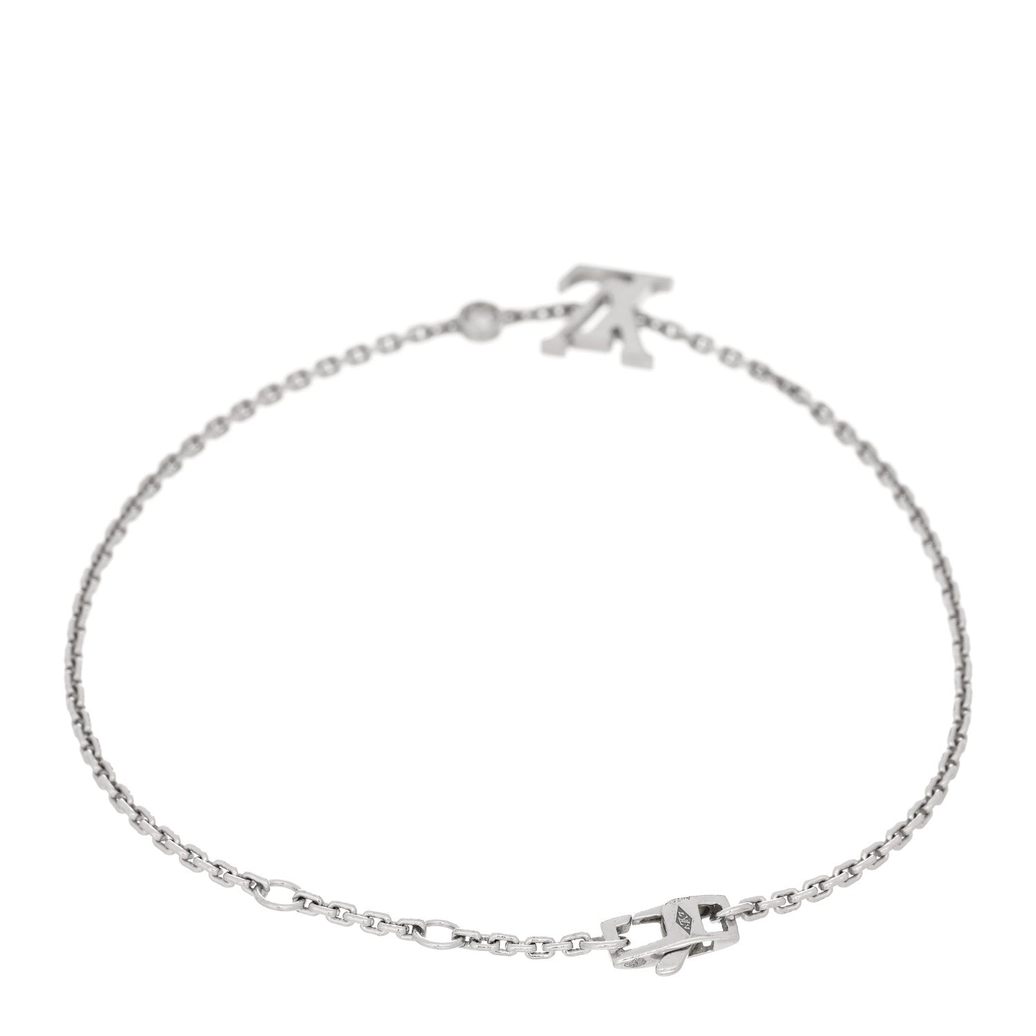 Louis Vuitton 18K White Gold Diamond Idylle Blossom LV Bracelet 2 of 4