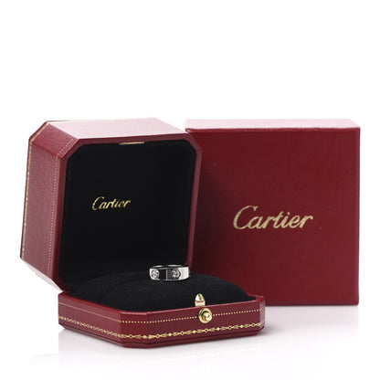 Cartier Platinum Diamond 5.5mm LOVE Ring 49 5 4 of 6