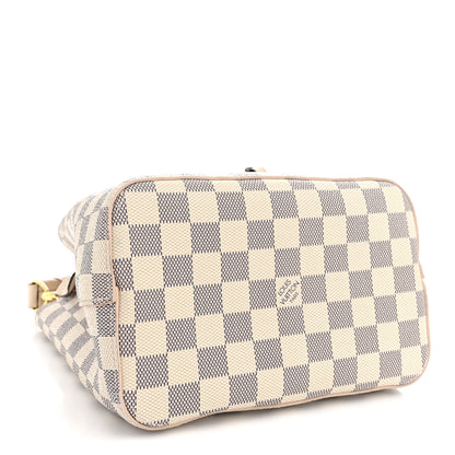 Louis Vuitton Damier Azur Braided Neonoe BB Pink 3 of 11