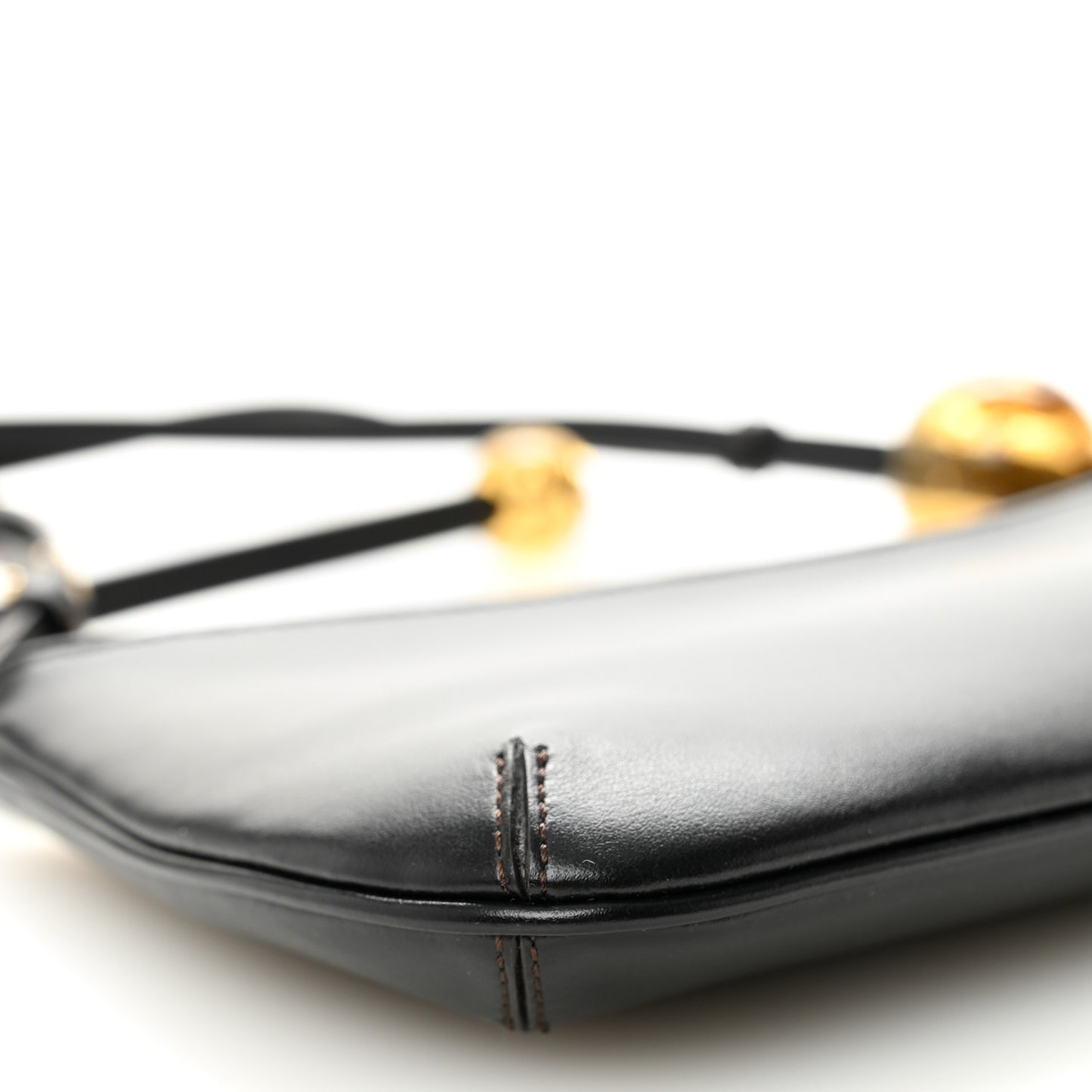 Smooth Calfskin Le Bisou Perle Black