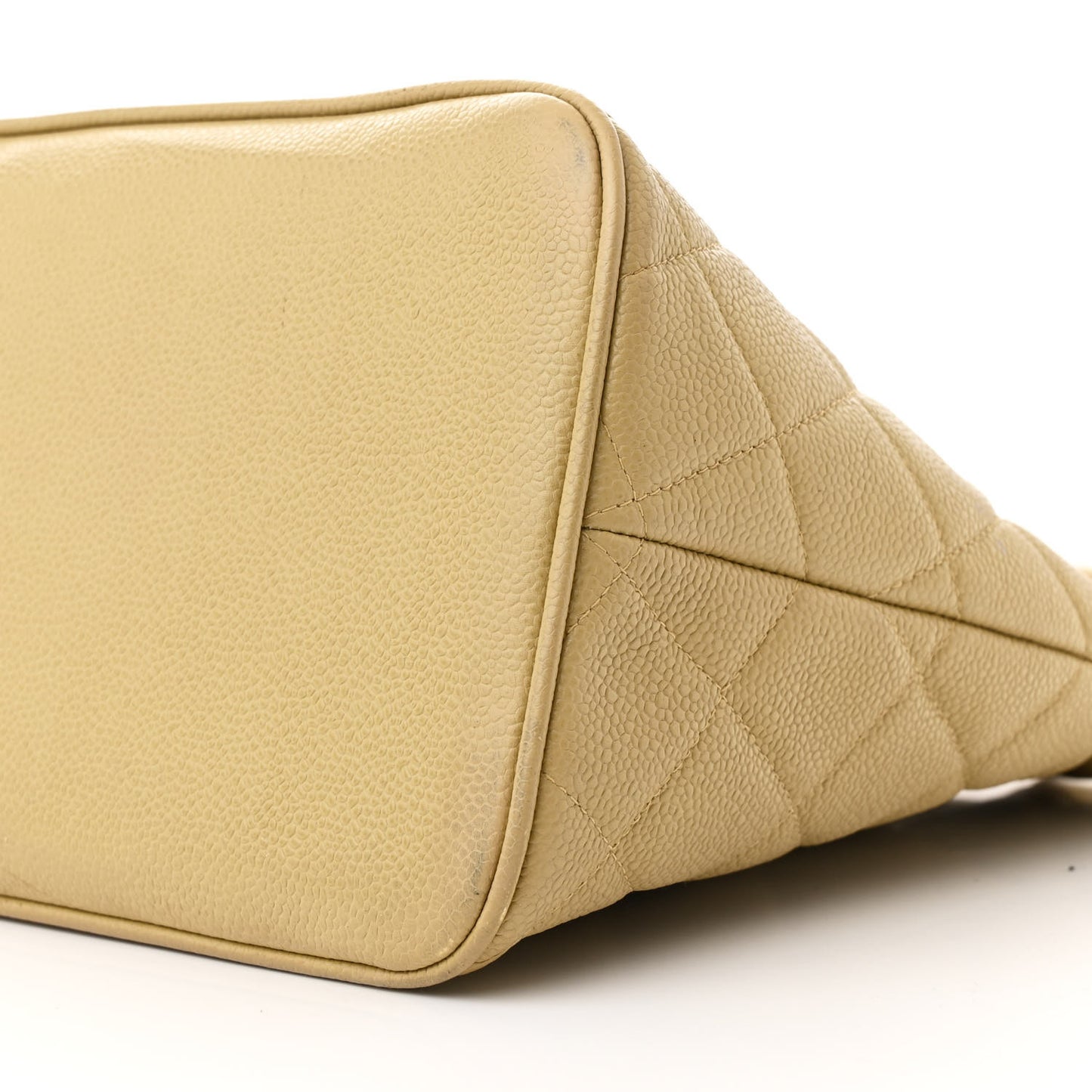 Caviar Quilted Medallion Tote Beige