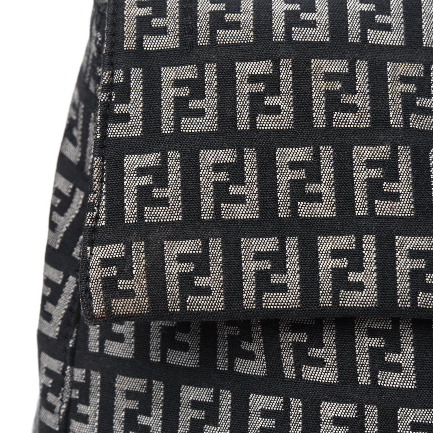Fendi Zucchino Shoulder Bag Black 18 of 27
