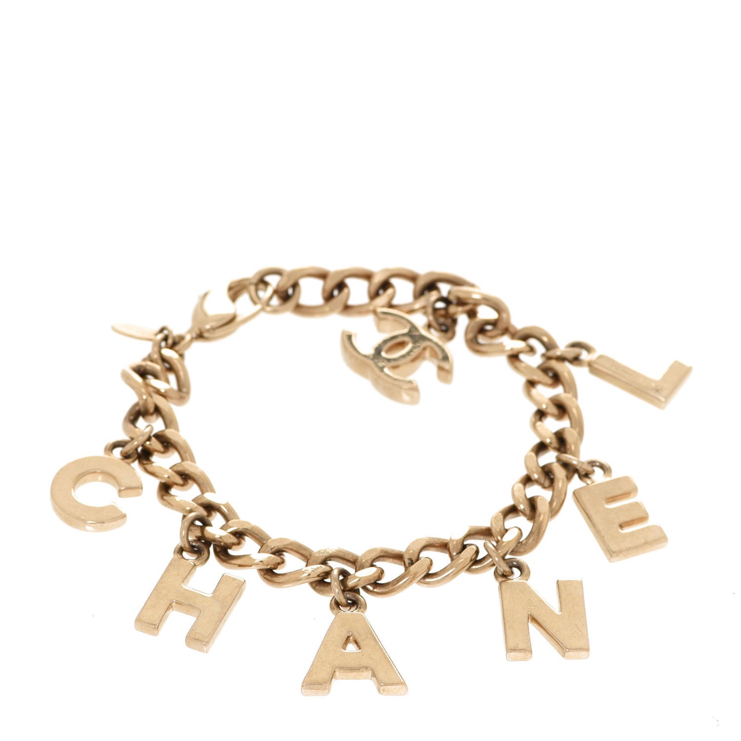 CC Logo Charms Bracelet Gold