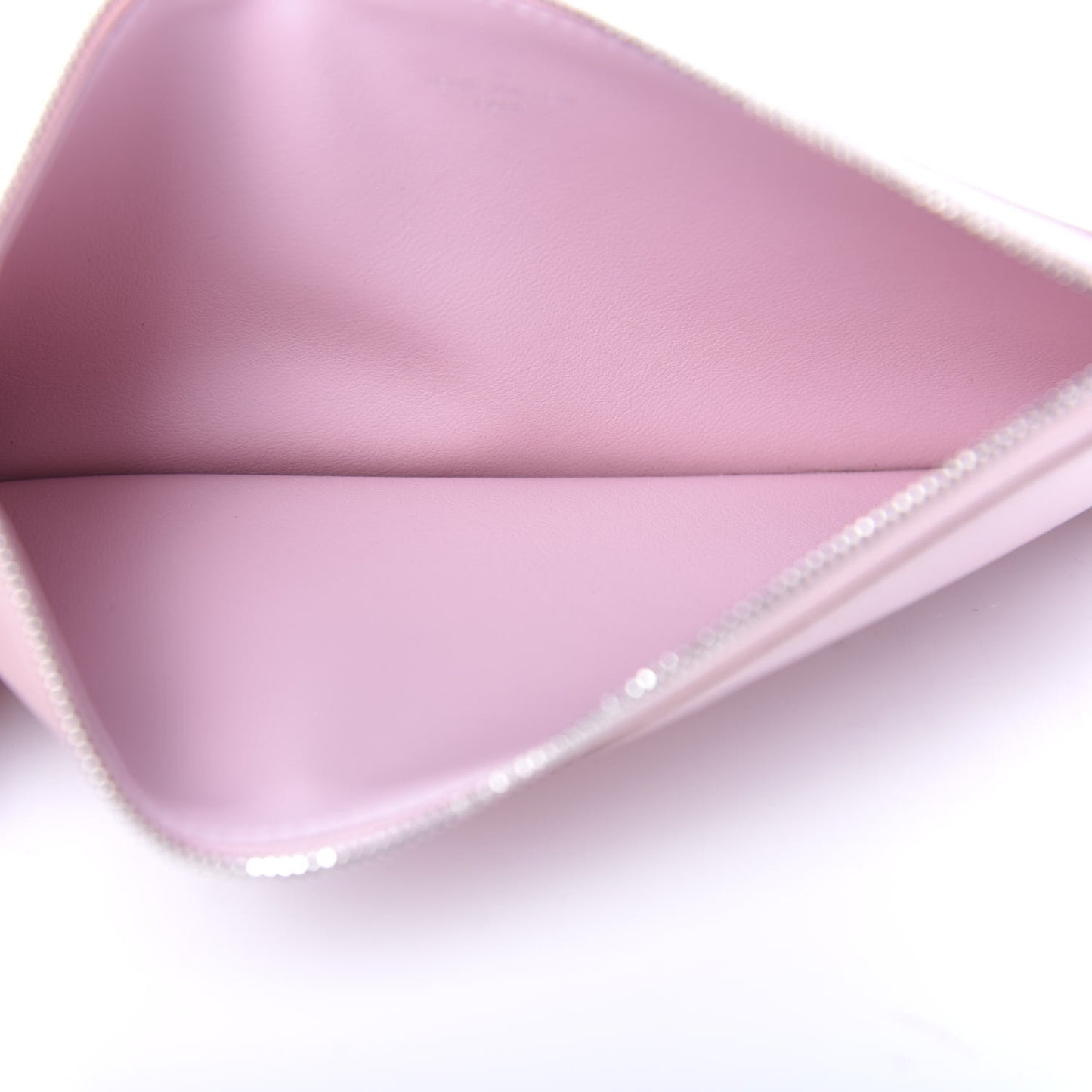 Epi Felicie Chain Wallet Zippered Insert Rose Ballerine