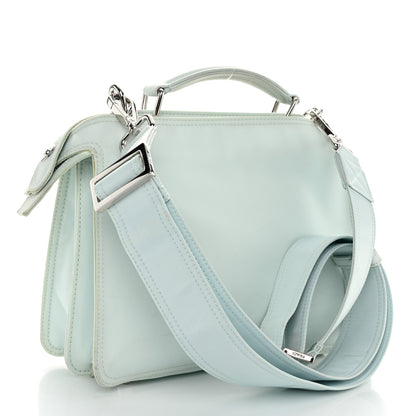 Fendi Nylon Vitello Cover Logo Embossed Mini Peekaboo I SEE U Satchel Baleari Black 3 of 13