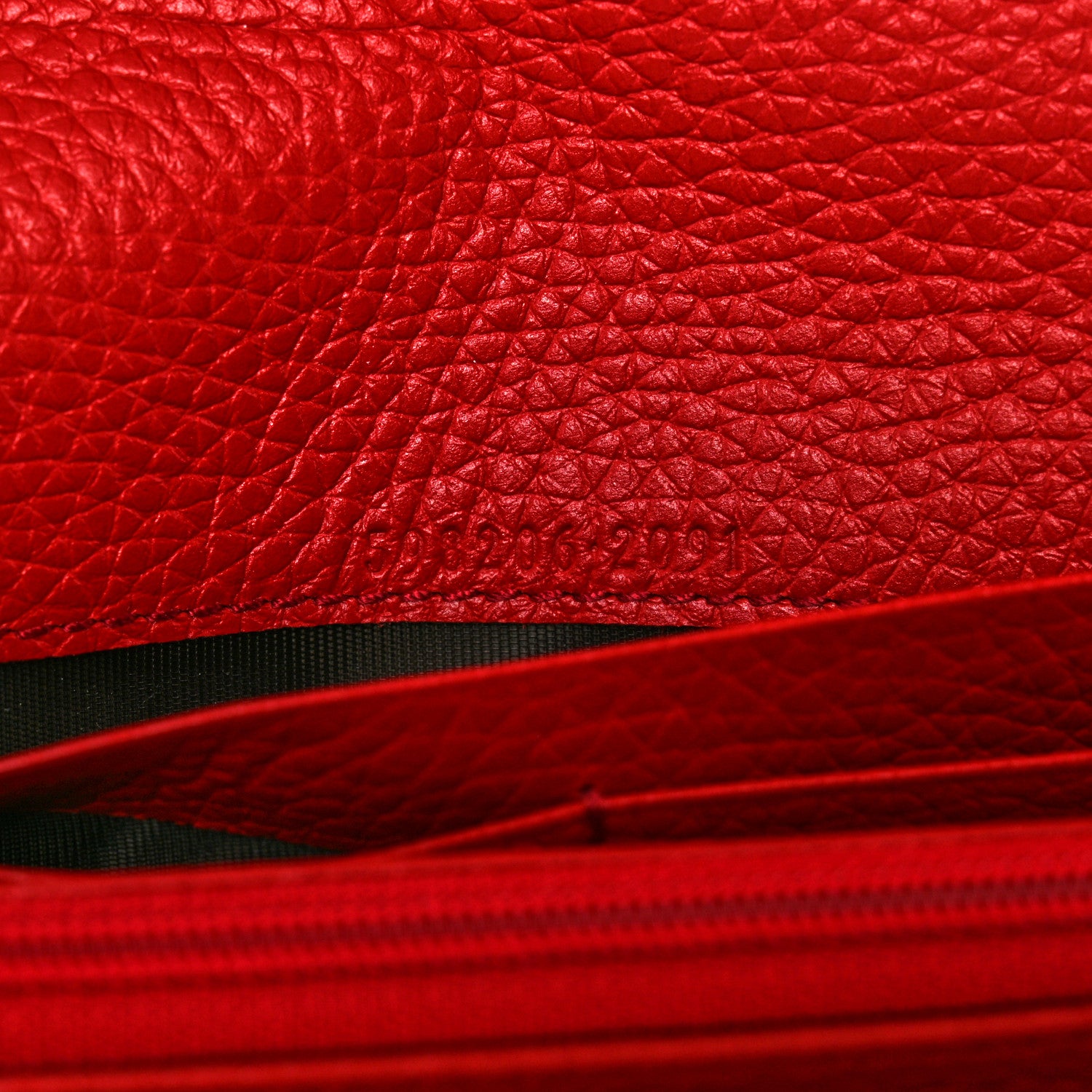 Gucci Cellarius Calfskin Soho Continental Wallet Vibrant Red 7 of 9