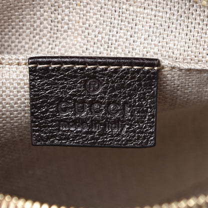 Gucci GG Supreme Monogram Web Small Webby Bee Shoulder Bag Dark Brown 5 of 11