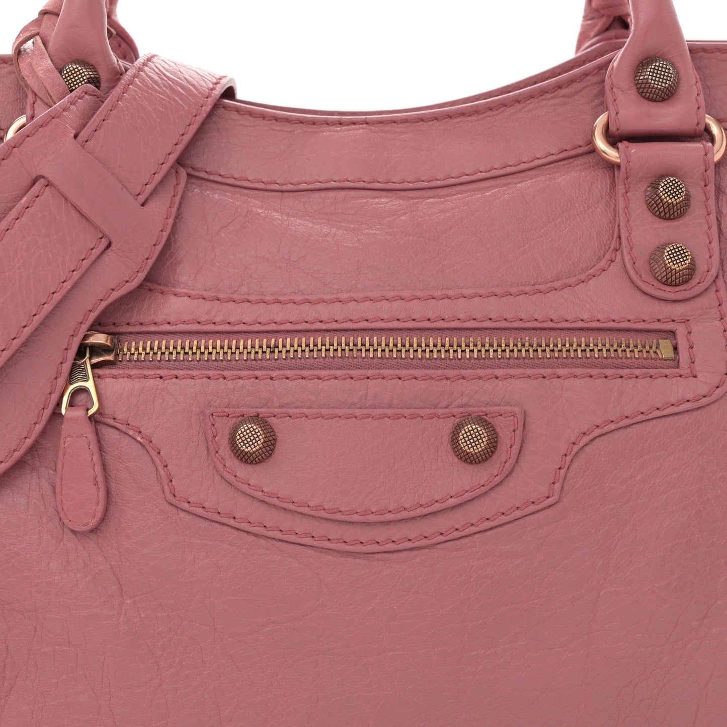 Agneau Giant 12 Rose Gold Hardware City Rose Bruyere