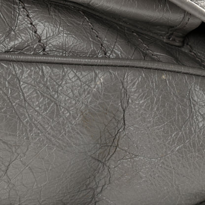 Saint Laurent Crinkled Calfskin Matelasse Monogram Large Niki Chain Satchel Fog 11 of 12