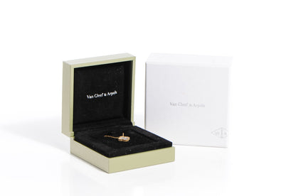 Van Cleef & Arpels 18K Yellow Gold Mother of Pearl Vintage Alhambra Pendant Necklace 6 of 6