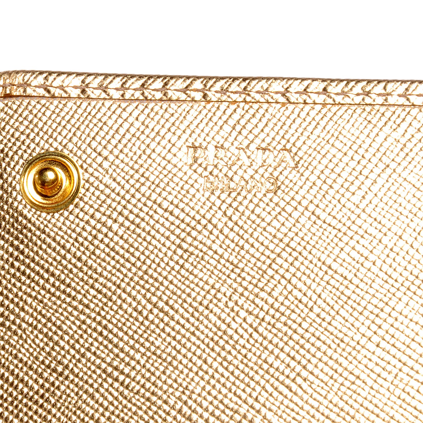 Saffiano Continental Flap Wallet Platino