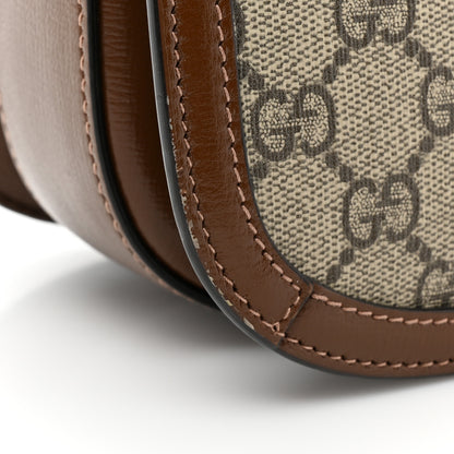 Gucci GG Supreme Monogram Horsebit 1955 Shoulder Bag Beige Brown Sugar 13 of 14