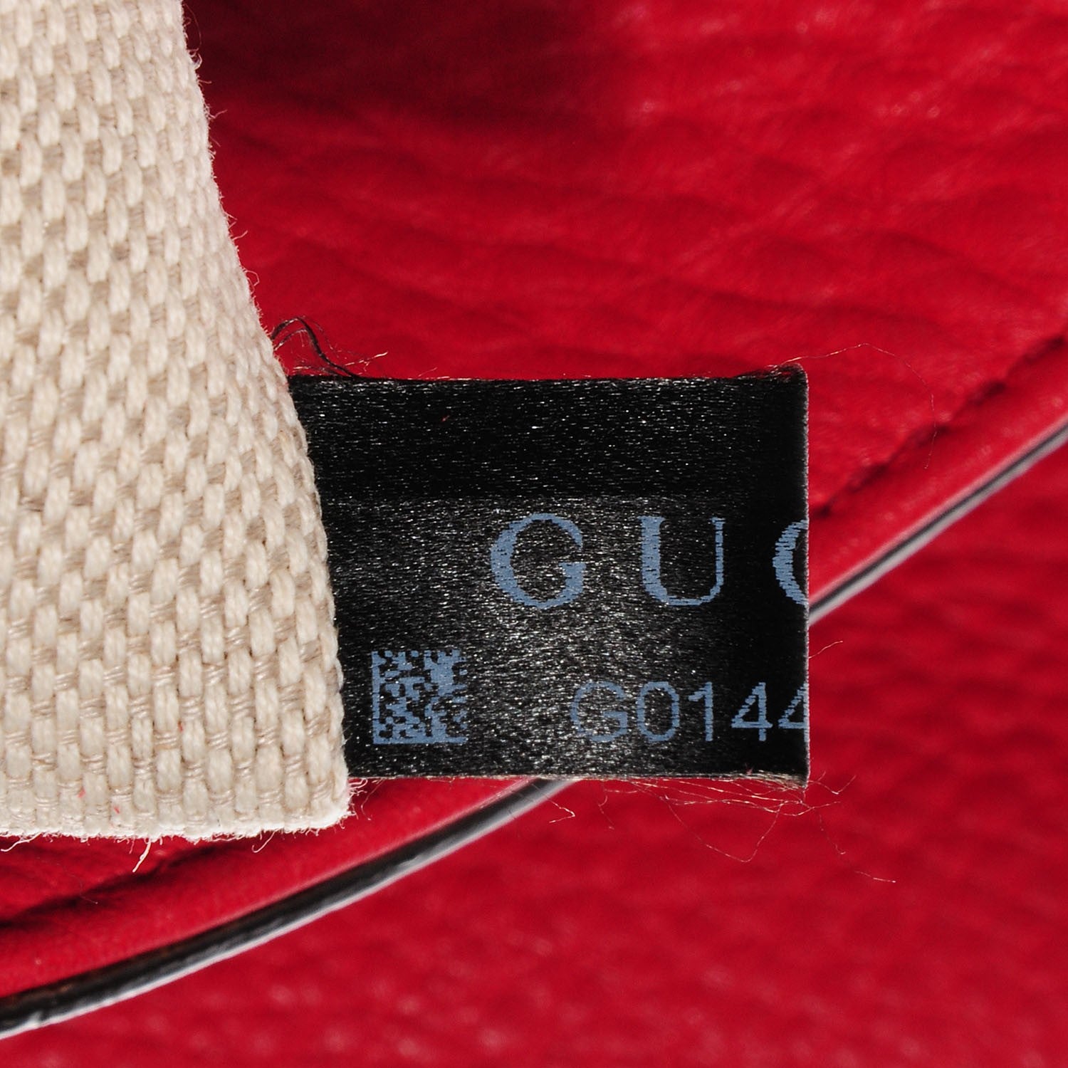 Gucci Pebbled Calfskin Medium Soho Chain Shoulder Bag Red 7 of 9