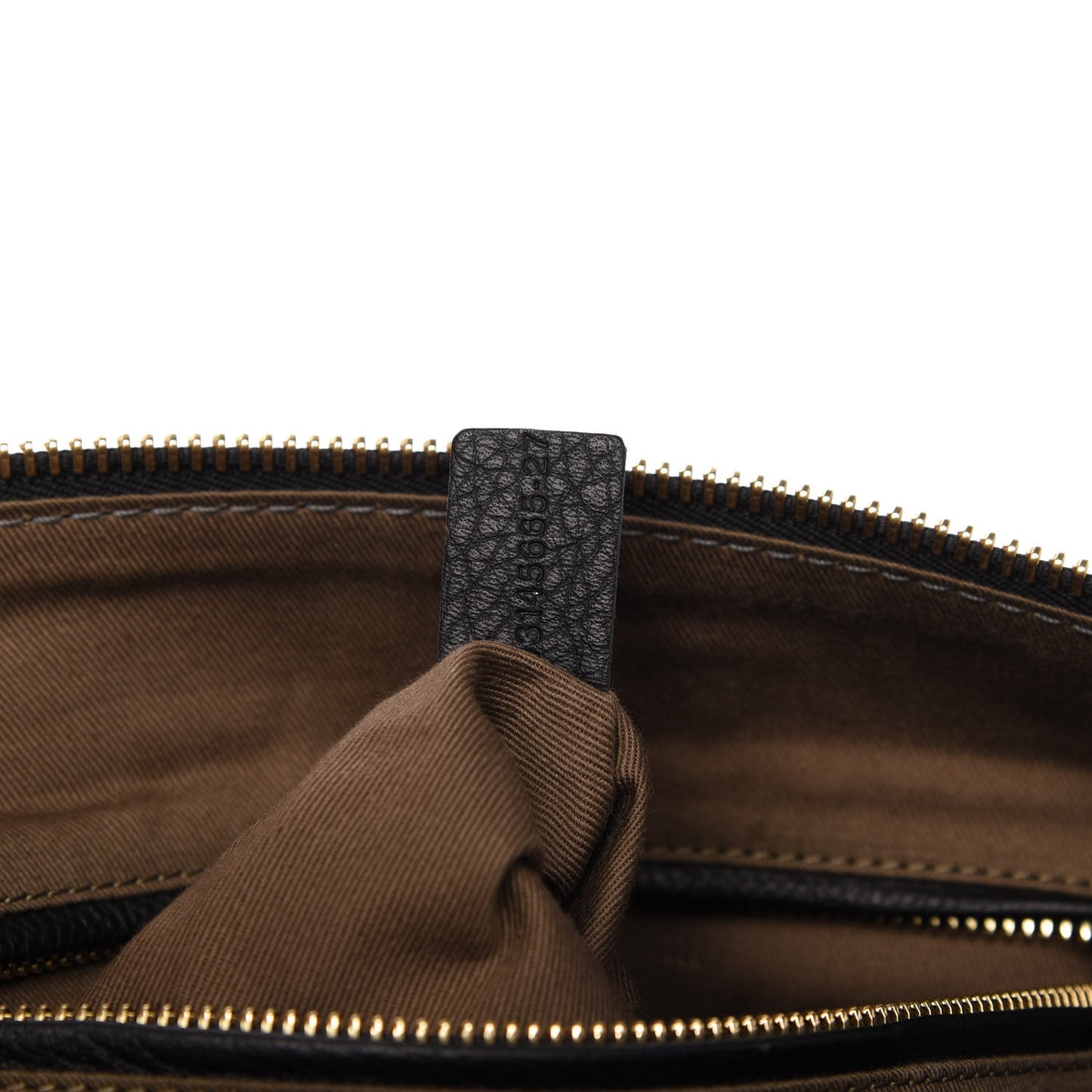 Calfskin Large Marcie Satchel Black