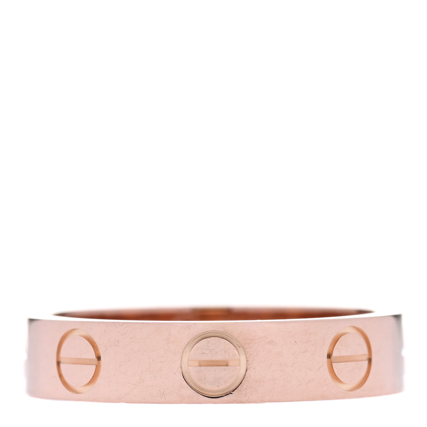 18K Pink Gold 3.5mm LOVE Wedding Band Ring 47 4