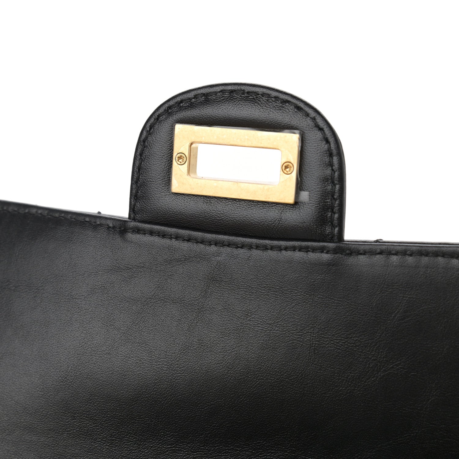 Chanel Aged Calfskin Chevron Quilted 2.55 Reissue Mini Flap Black 10 of 11