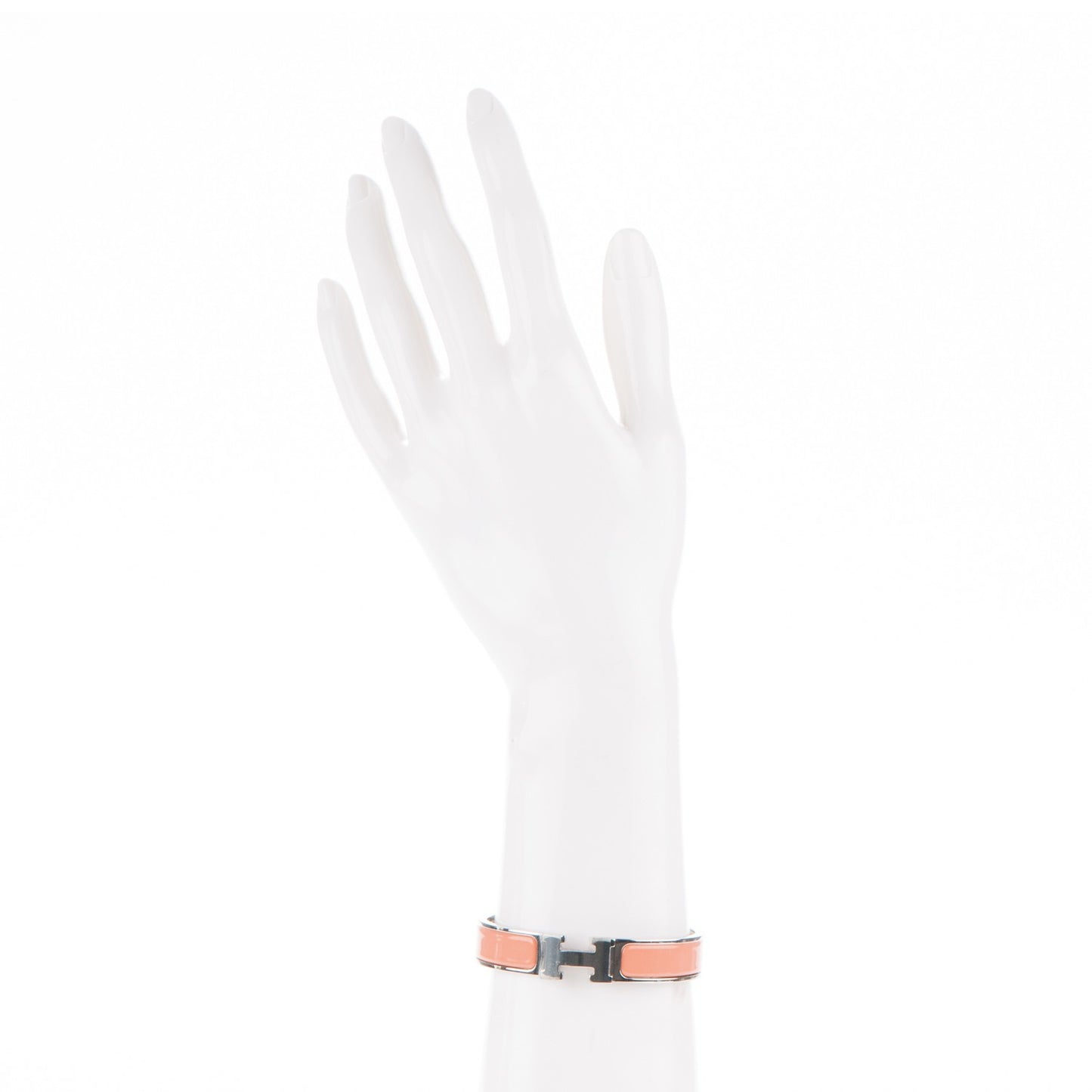 Enamel Narrow Clic Clac H Bracelet PM Rose Saumon