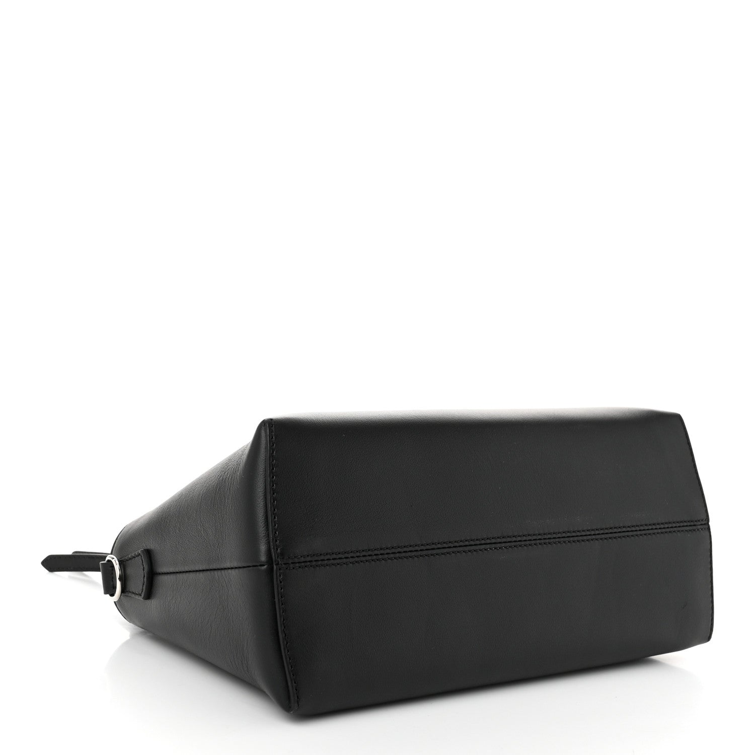 Fendi Vitello Dolce Bi-Color FF 1974 Embossed Medium By The Way Boston Bag Black Maya 4 of 11