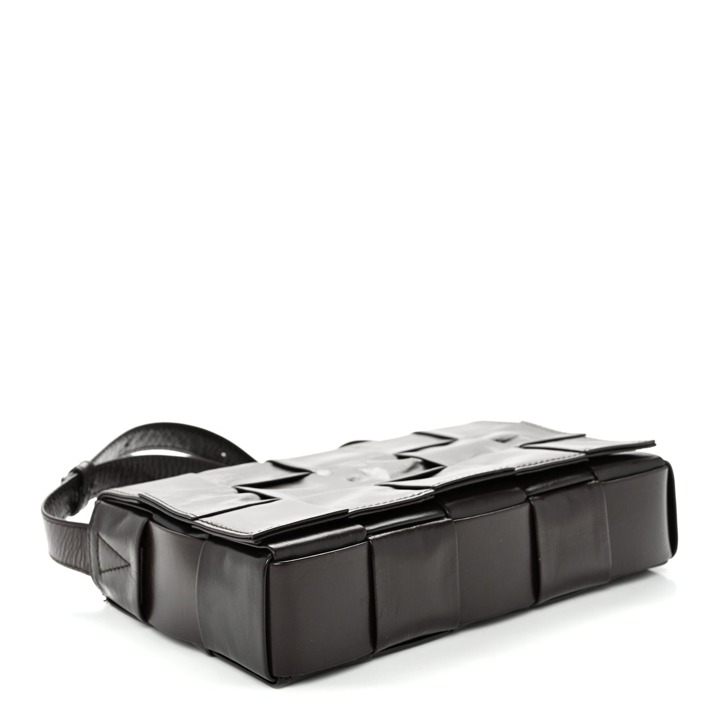 Paper Calfskin Maxi Intreccio Cassette Crossbody Bag Fondant
