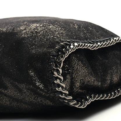 Stella McCartney Chamois Shiny Dotted Falabella Fold Over Tote Ruthenium 10 of 11