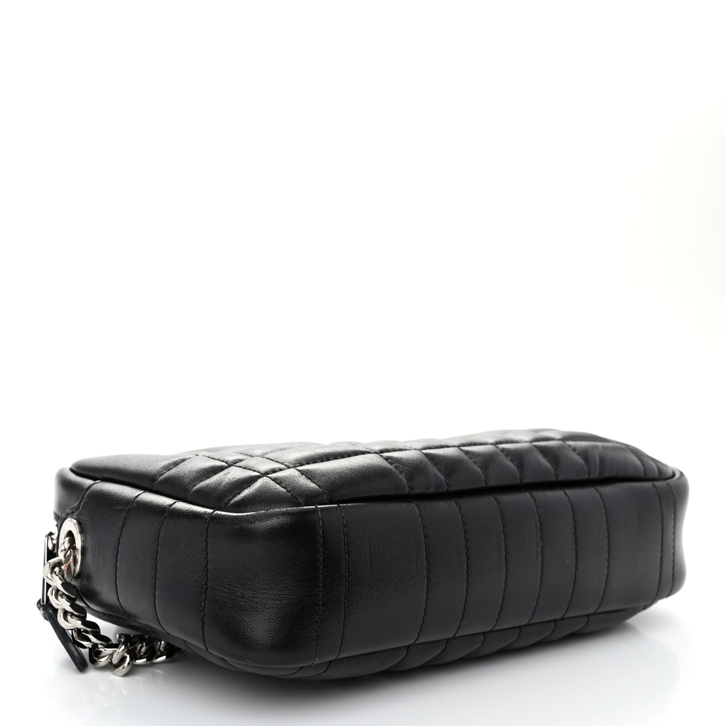 Calfskin Quilted Small Lola Camera Bag Black