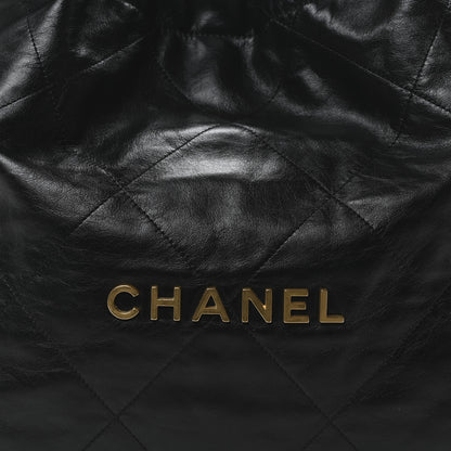 Chanel Shiny Calfskin Quilted Chanel 22 Black 9 of 11