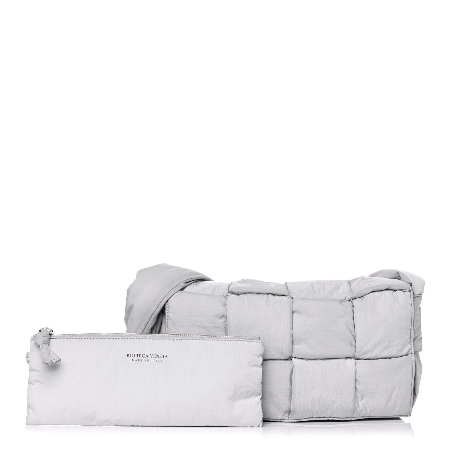 Nylon Intrecciato Padded Tech Cassette Bag Frost