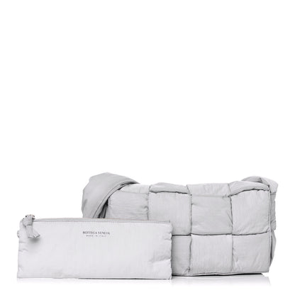 Bottega Veneta Nylon Intrecciato Padded Tech Cassette Bag Frost 1 of 17