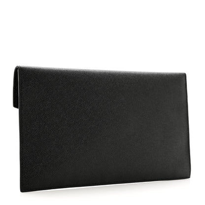 Saint Laurent Grain De Poudre Uptown Pouch Black 3 of 9