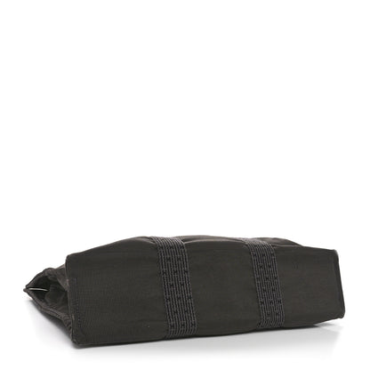 Hermes Canvas Herline MM Tote  Grey 4 of 11
