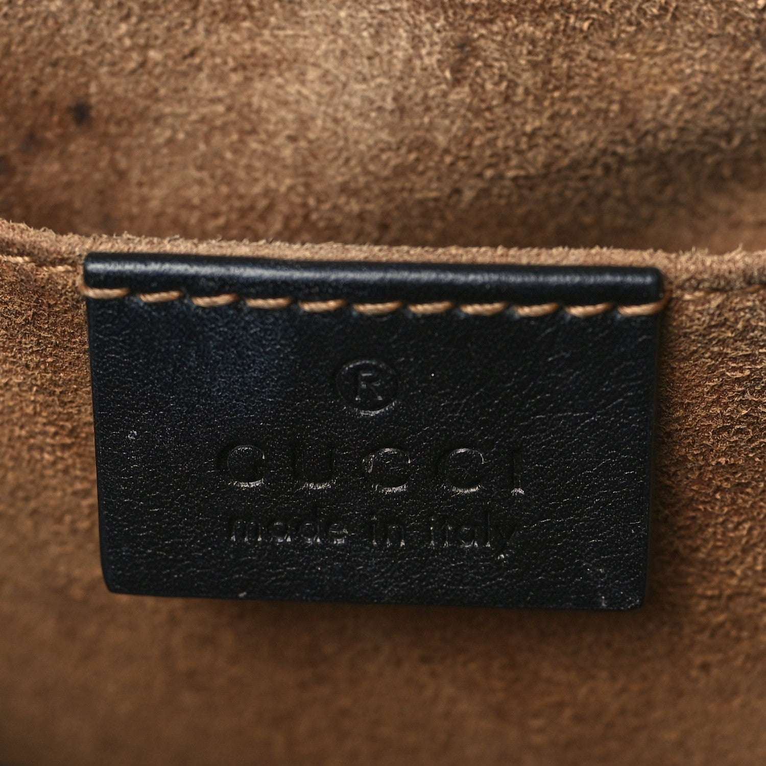 Gucci GG Supreme Monogram Calfskin Padlock Backpack Beige Cuir Black 6 of 12