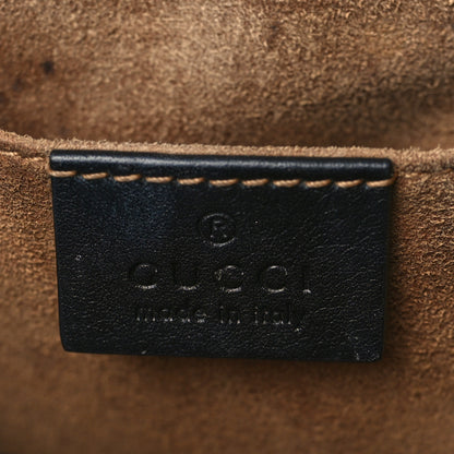 Gucci GG Supreme Monogram Calfskin Padlock Backpack Beige Cuir Black 6 of 12