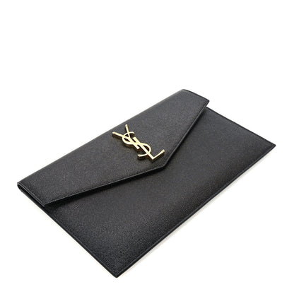Saint Laurent Grain De Poudre Uptown Pouch Black 4 of 9