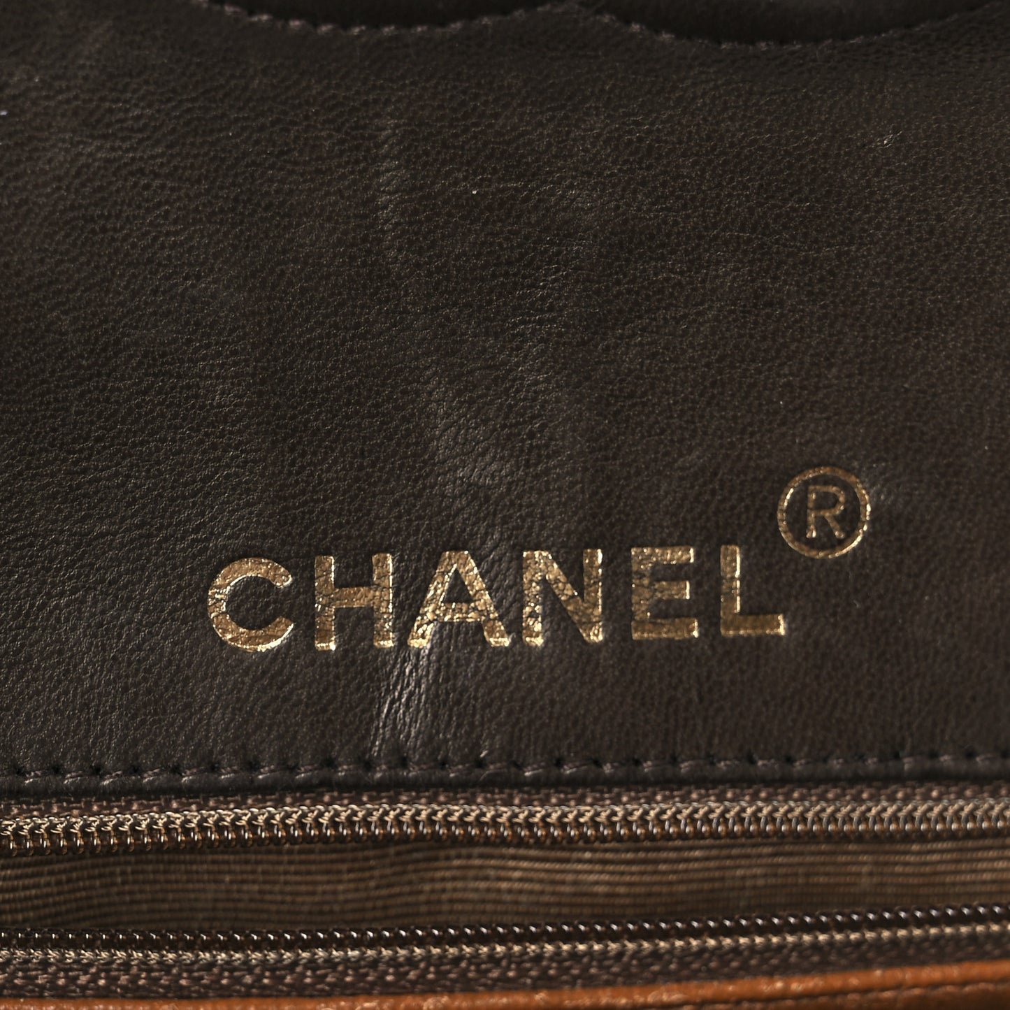 Lambskin Quilted Mini Square Flap Bag Dark Brown