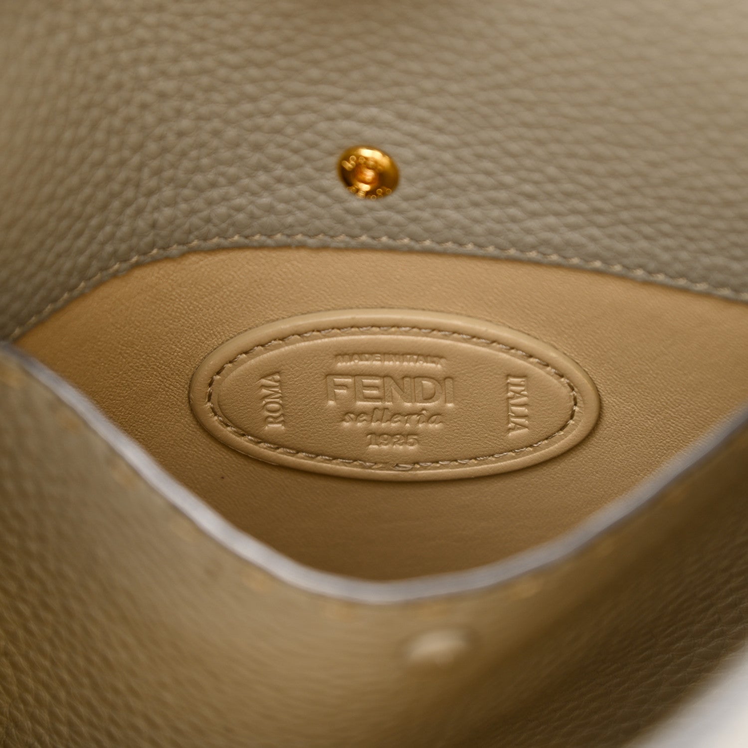 Fendi Cuoio Romano Selleria Medium Peekaboo X-Lite Tortora 5 of 8