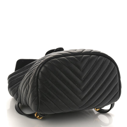 Chanel Calfskin Chevron Quilted Small Urban Spirit Backpack Black 4 of 11