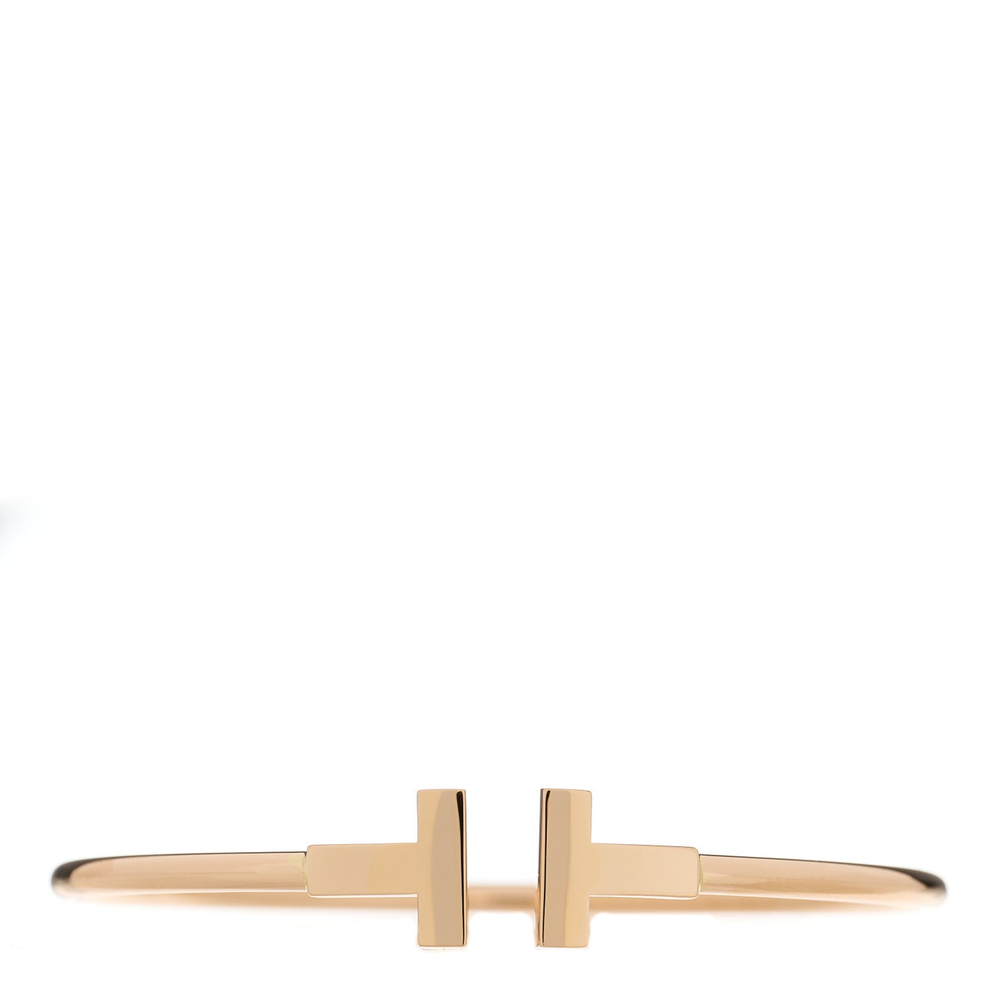 18K Rose Gold T Wire Bracelet
