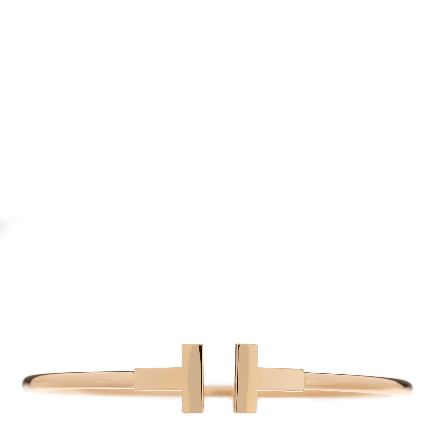 Tiffany 18K Rose Gold T Wire Bracelet 1 of 3
