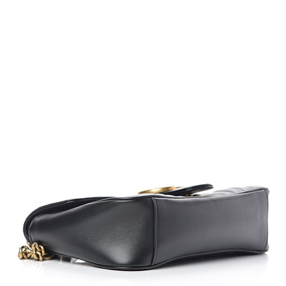 Gucci Calfskin Matelasse Small GG Marmont Shoulder Bag Black 4 of 13