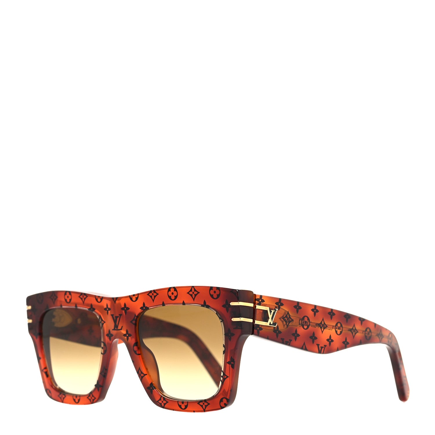 Louis Vuitton Acetate Blade Sunglasses Z1483W Tortoise 1 of 8