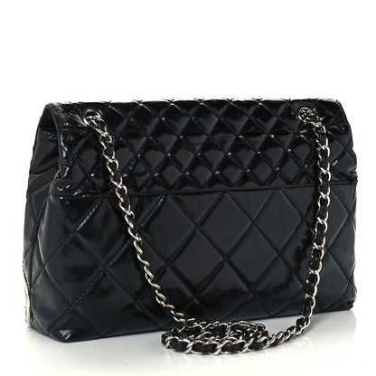 Chanel Patent Quilted Jumbo Flap Black 3 of 12