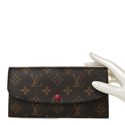 Louis Vuitton Monogram Emilie Wallet Fuchsia 2 of 9