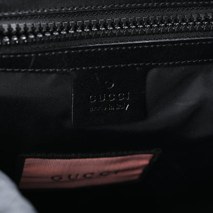 Gucci Techno Canvas GucciGhost Double Buckle Backpack Blue Agata Hibiscus Red 5 of 9