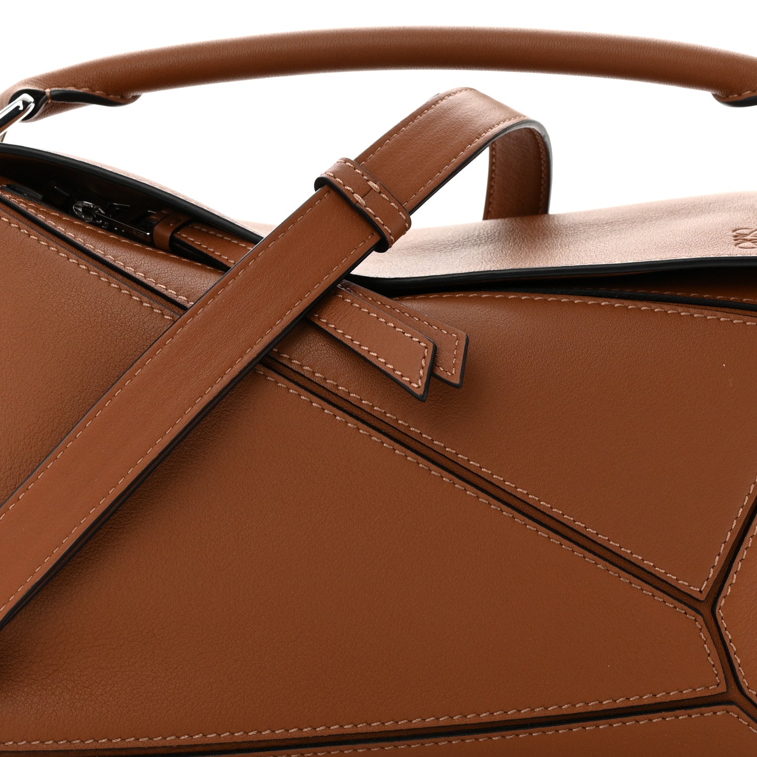 Loewe Calfskin Small Puzzle Bag Tan 8 of 10