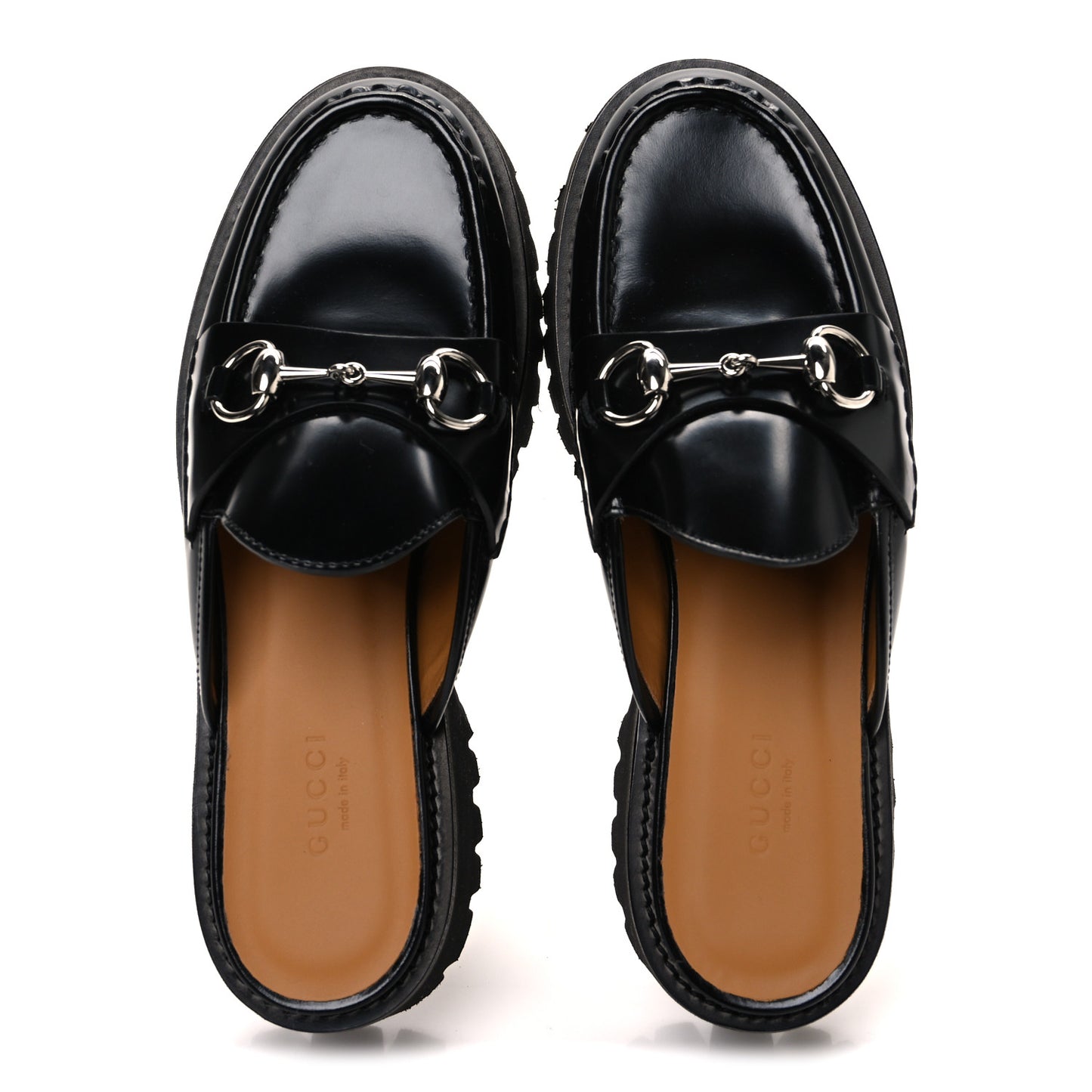 Cordovan Lux Womens Sylke Horsebit Platform Mules 37.5 Black