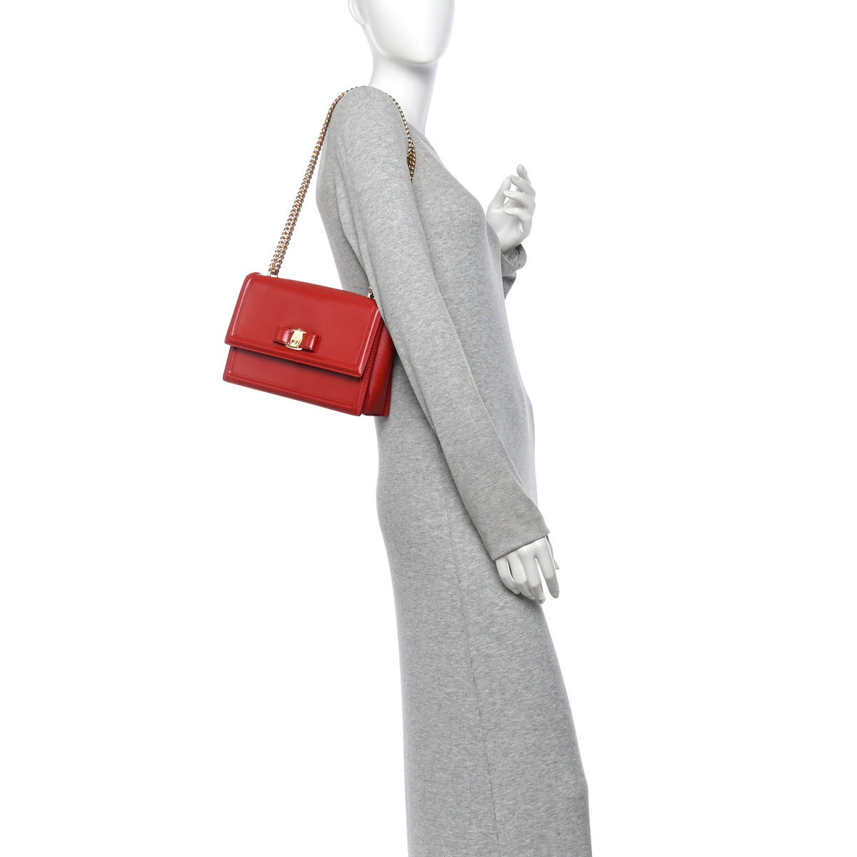 Salvatore Ferragamo Printed Calfskin Ginny Shoulder Lipstick 2 of 10