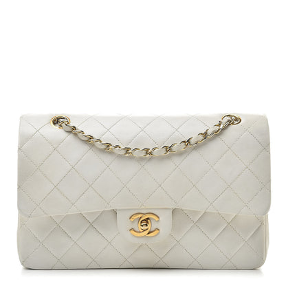Chanel Lambskin Quilted Medium Double Flap White 1 of 21