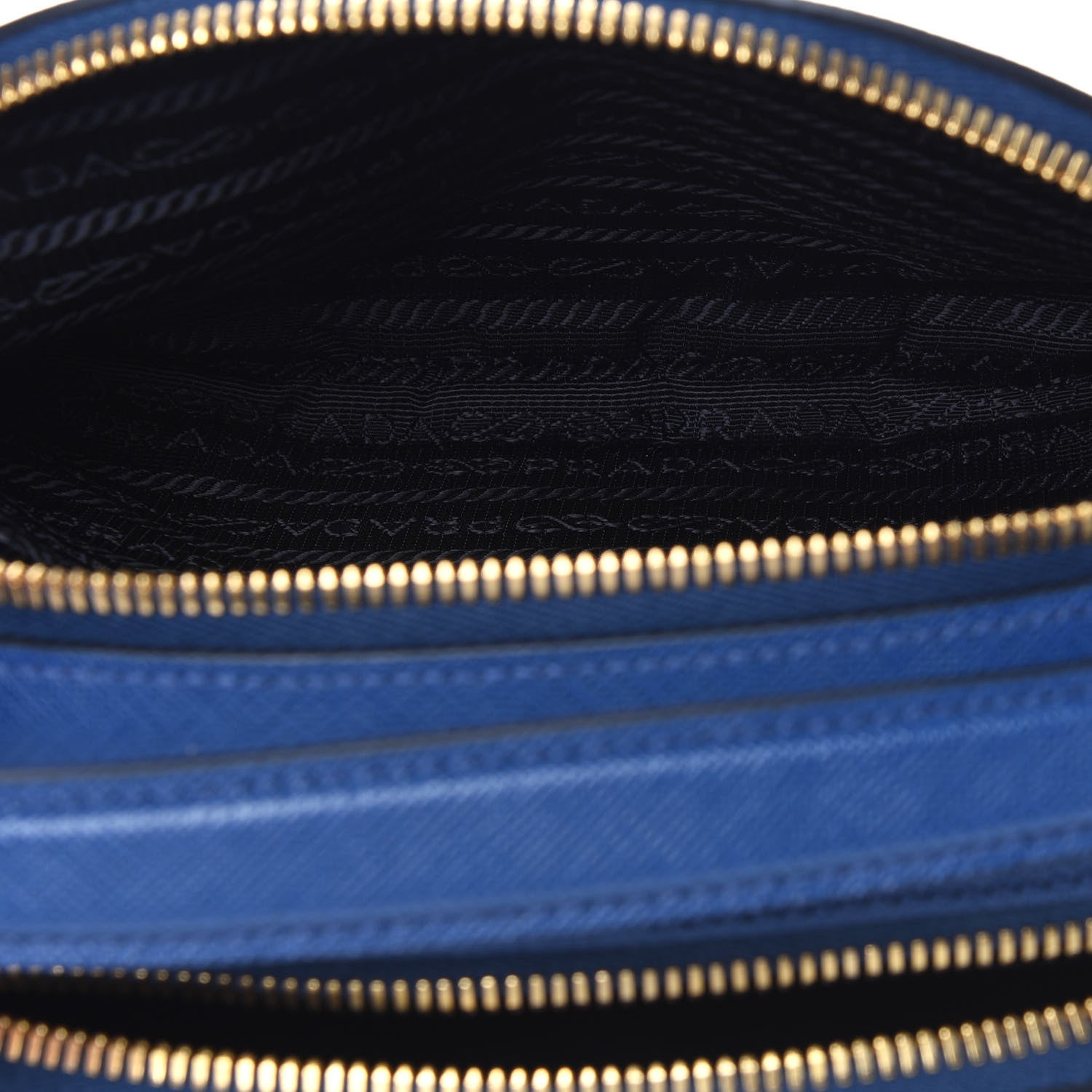Prada Saffiano Lux Odette Crossbody Bluette 6 of 12